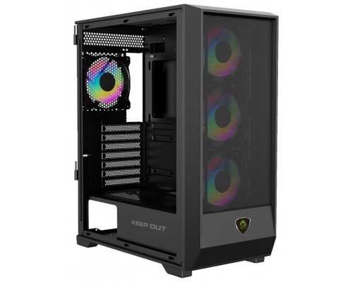Keep Out Caja Atx XC-501 Mesh Black Usb3.0+type c